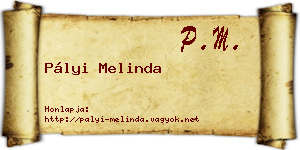 Pályi Melinda névjegykártya
